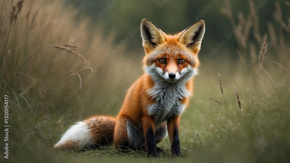 Obraz premium Little foxes in nature