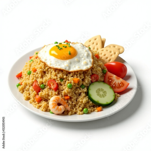 rice with vegetables nasi goreng indonesia