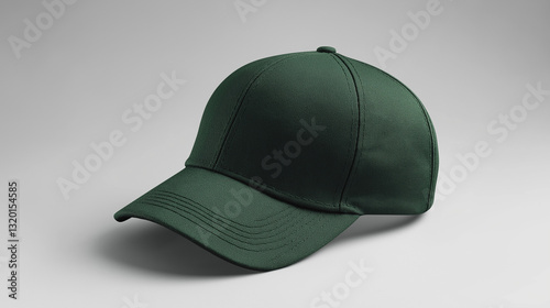 mockup display green stylish cap realistic photo