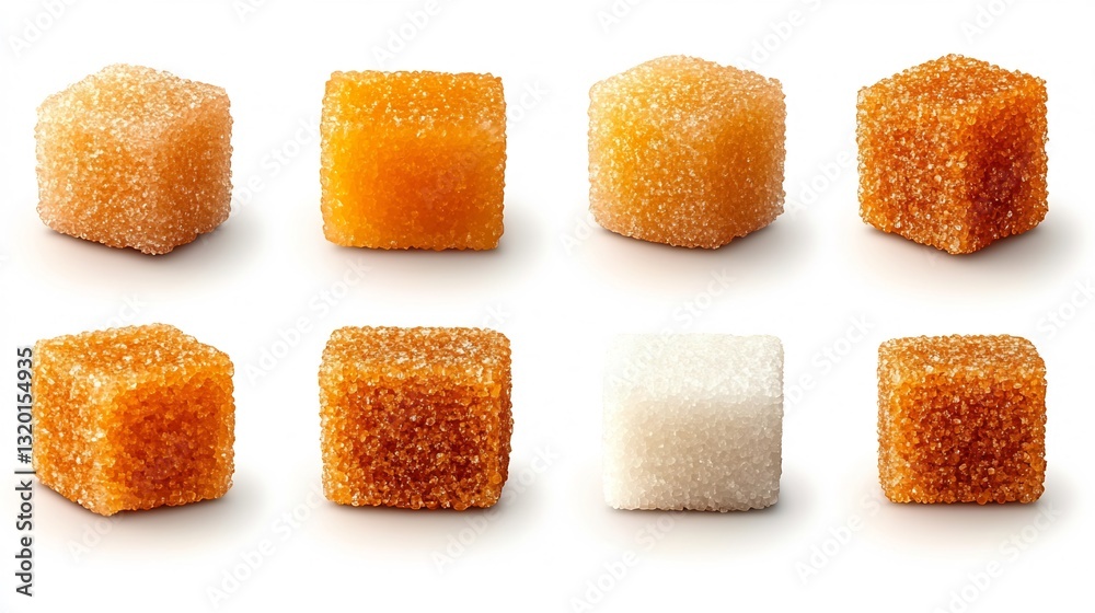 Sugar Cubes: White for Brown, and Golden Variations. Sugar Cubes: White for Brown, and Golden Variations.