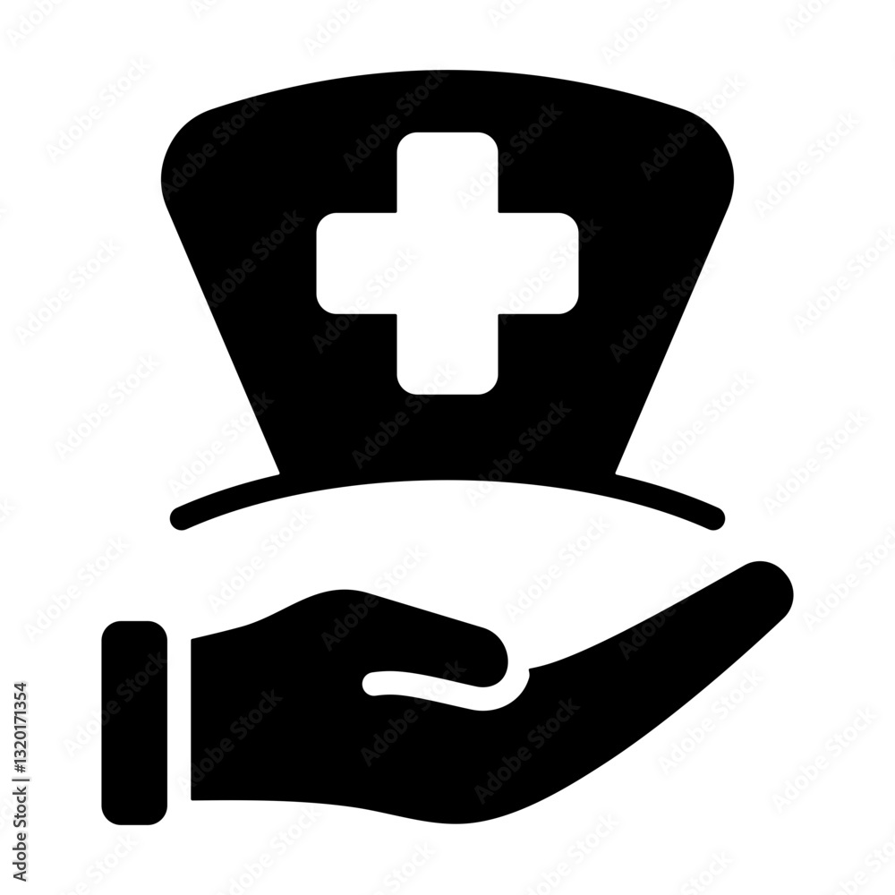 Fototapeta premium Nurse Assistance Icon