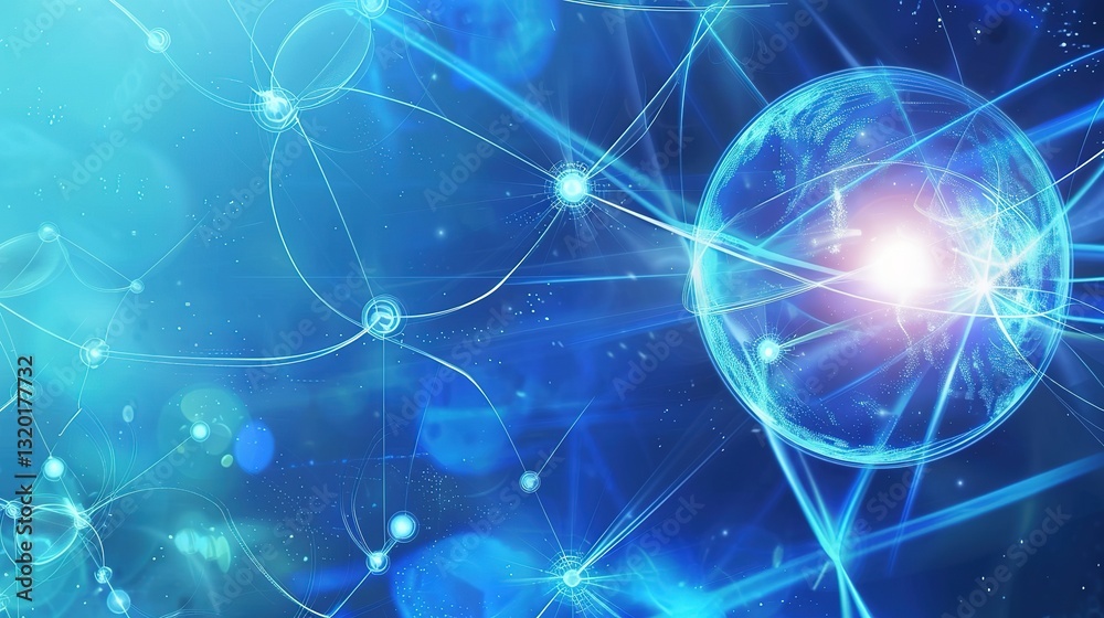 Fototapeta premium Banner_backgrounds_scientific_and_technological_