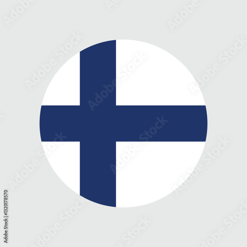 Finland Flag Sphere Vector