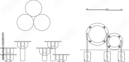 vector illustration sketch design image of toy for pet dog agility game