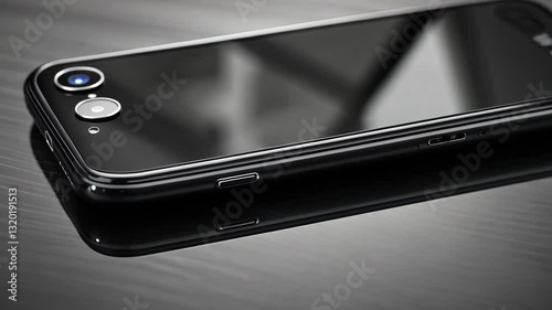 Wallpaper Mural Modern smartphone resting on a sleek surface, showcasing its design and technology features Torontodigital.ca