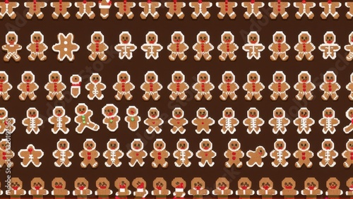  a delightful array of festive gingerbread characters celebrates the holiday spirit