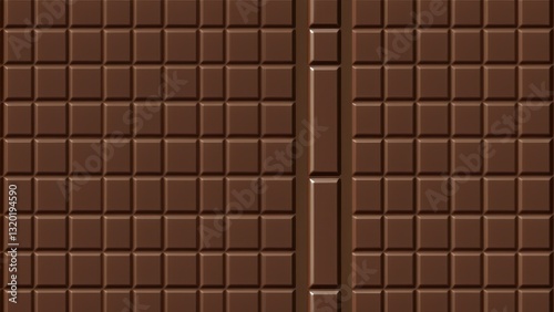  rich chocolate delight in an enticing square pattern