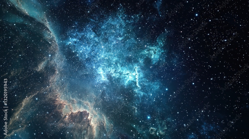 Vast Cosmos with Bright Stars and Nebulae in Dark Space Vast Cosmos with Bright Stars and Nebulae in Dark Space