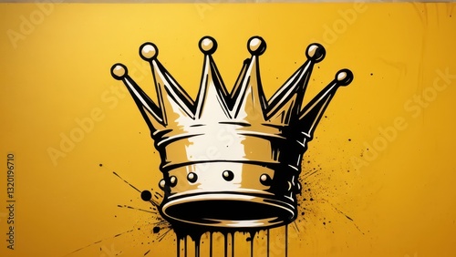  a striking golden crown symbolizing power and creativity