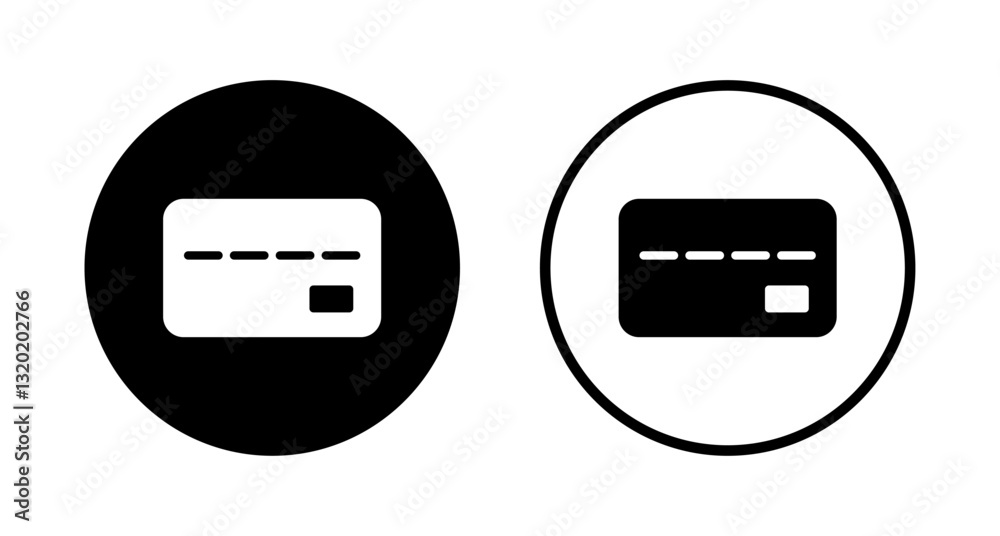 Credit card icon logo design. Credit card payment sign and symbol Credit card icon logo design. Credit card payment sign and symbol
