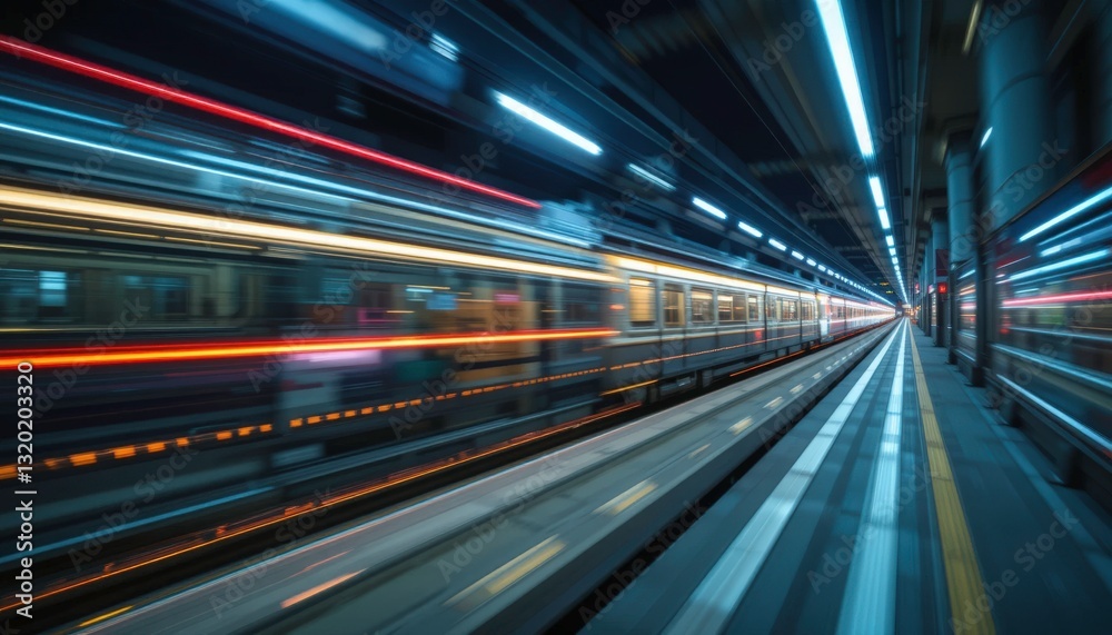 dynamic motion blur image of a high-speed train at night. perfect for transportation, technology, and speed-themed projects. vibrant colors and sleek design. dynamic motion blur image of a high-speed train at night. perfect for transportation, technology, and speed-themed projects. vibrant colors and sleek design.