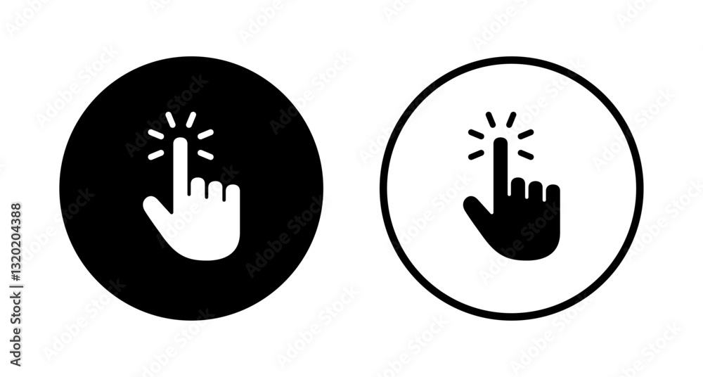 Obraz premium Hand cursor icon logo design. cursor sign and symbol. hand cursor icon clik