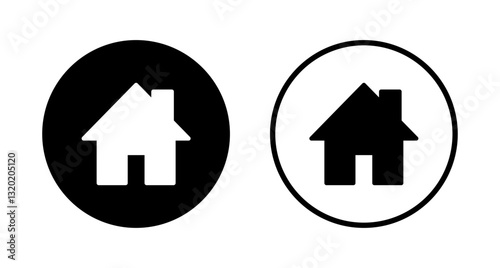 House icon logo design. Home sign and symbol