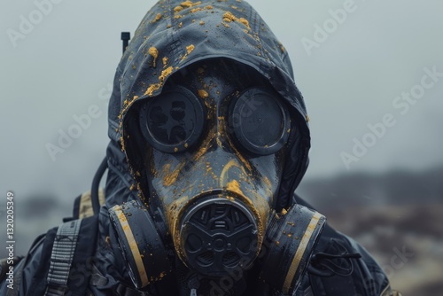 Nuclear memory: international Chernobyl disaster remembrance day, April 26th, devastating explosion, radiation aftermath, ghost town, silent ruins, global impact, historical tragedy, contaminated zon photo