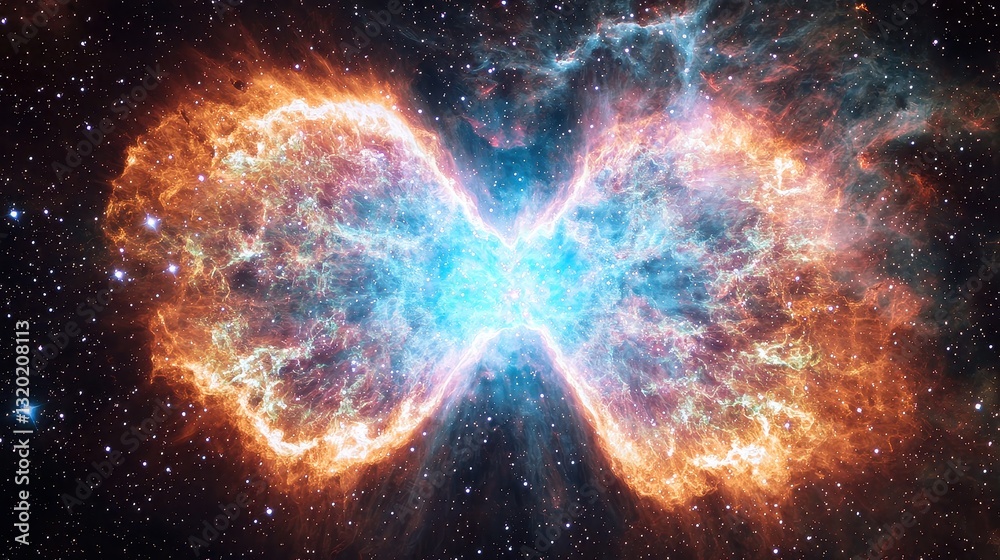 Colorful Nebula in Deep Space with Bright Explosions of Gas and Dust Colorful Nebula in Deep Space with Bright Explosions of Gas and Dust