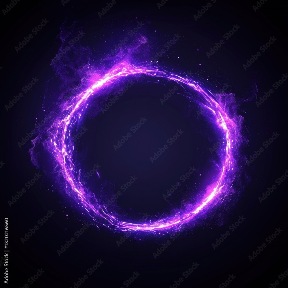 Purple fire ring abstract background, design element Purple fire ring abstract background, design element