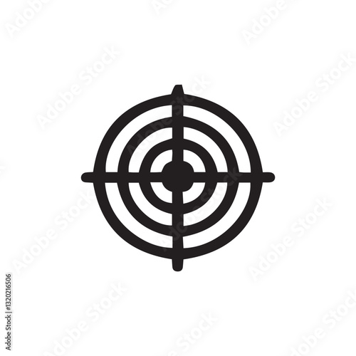target board vector illustration with editable strokes and shape