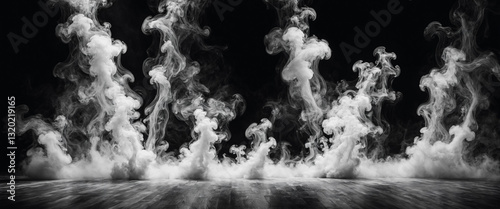 ethereal white smoke dust m...