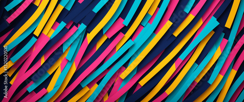 abstract vibrant stripes wi...