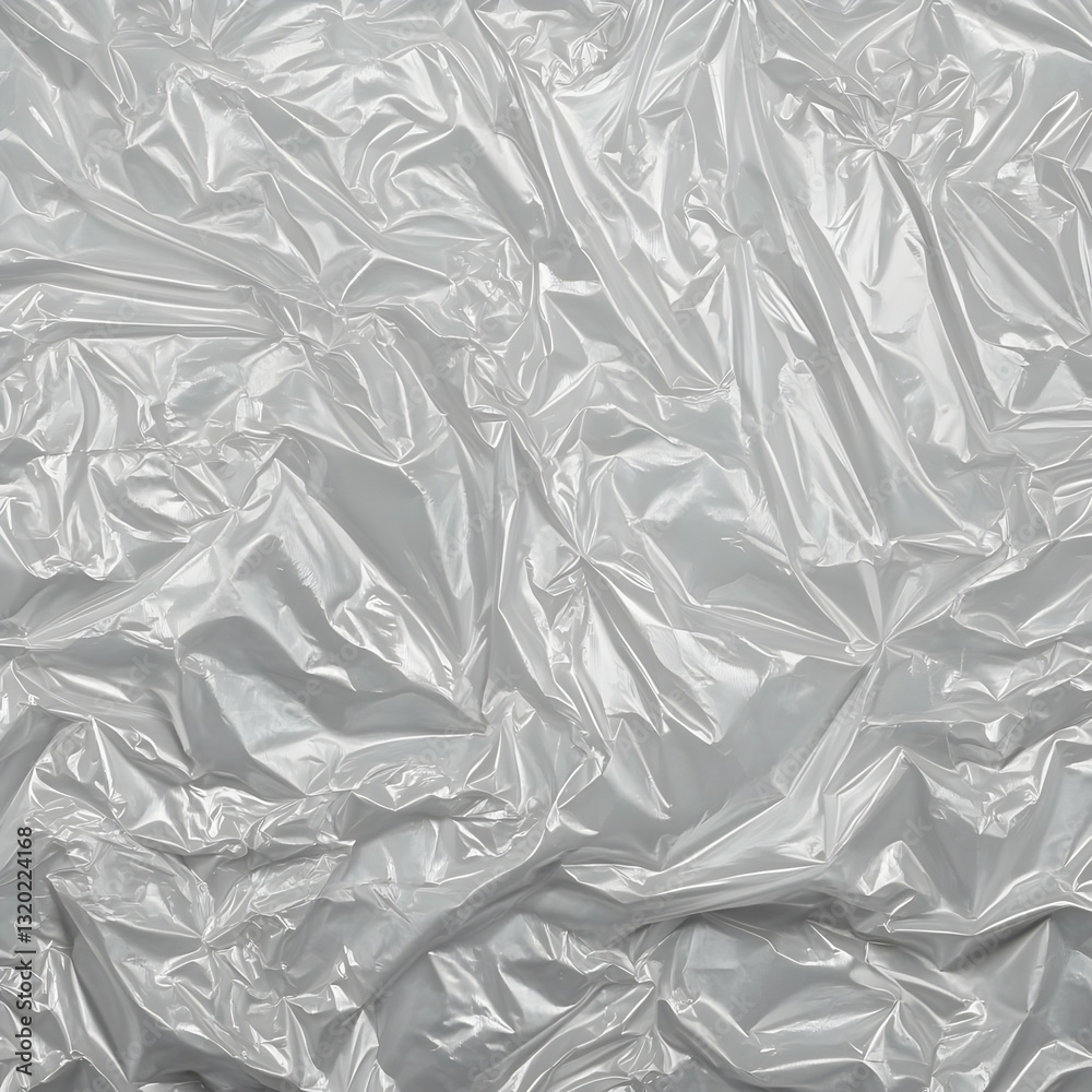 Abstract Wrinkled Plastic Background Texture: A Realistic Grey and White Crinkled Surface Illustration for Design Abstract Wrinkled Plastic Background Texture: A Realistic Grey and White Crinkled Surface Illustration for Design