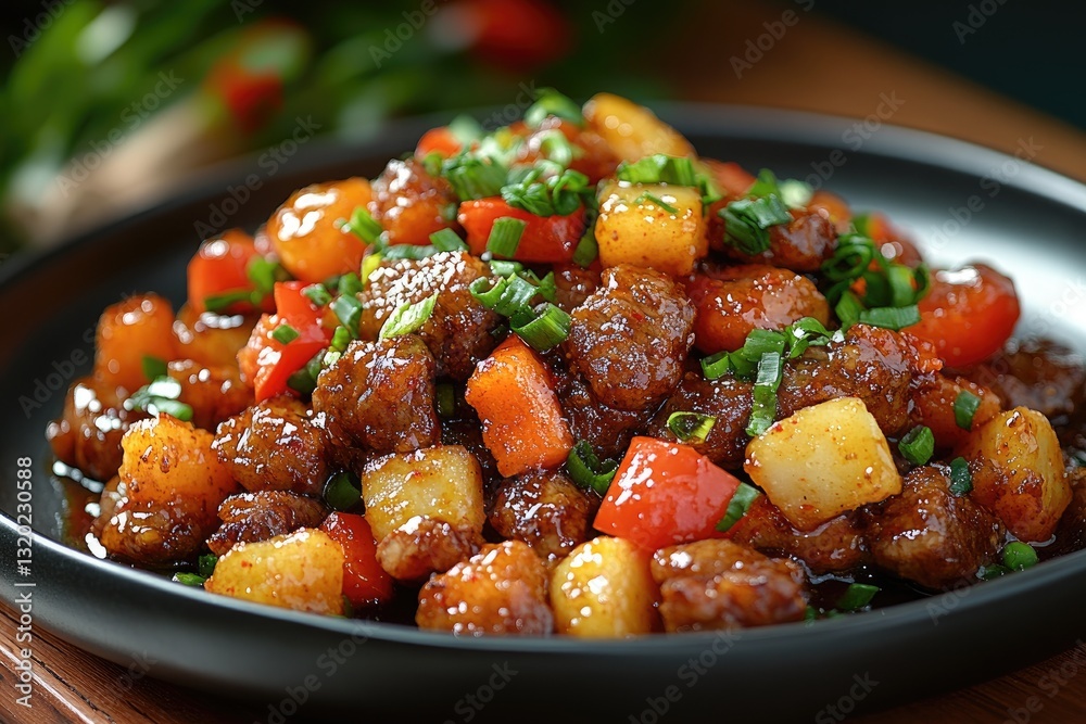 A close up image of a tasty meal on a plate A close up image of a tasty meal on a plate