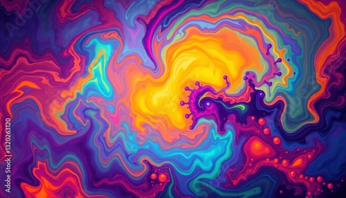 Swirling nebula-like forms in vibrant, contrasting hues create a dynamic, abstract backdrop, galaxy, dynamic