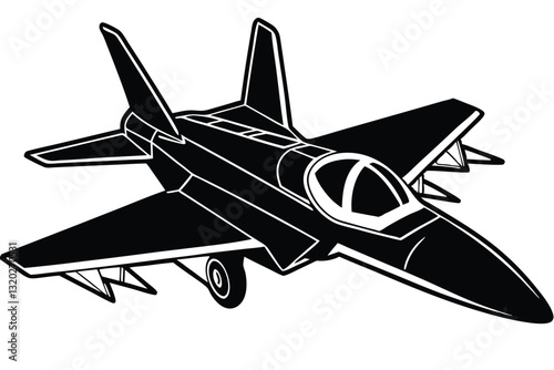 military airplanes silhouette