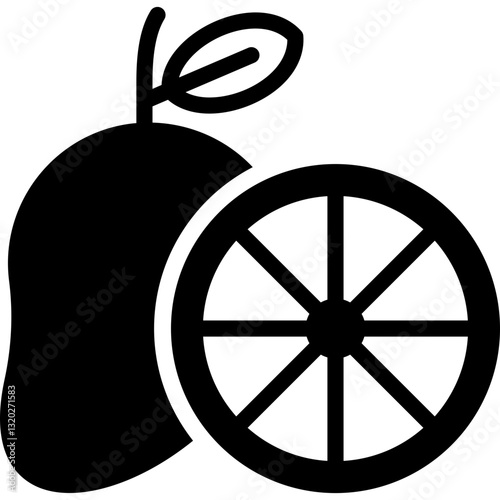 natural medicine icon illustration design with solid