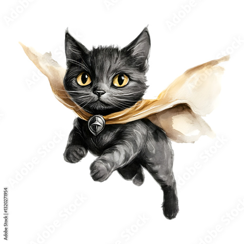 Superhero Kitten Image transparent background