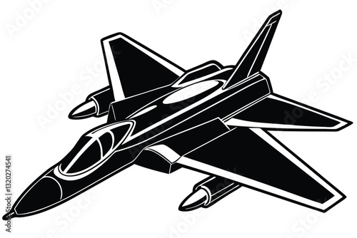 jet fighter silhouette vector