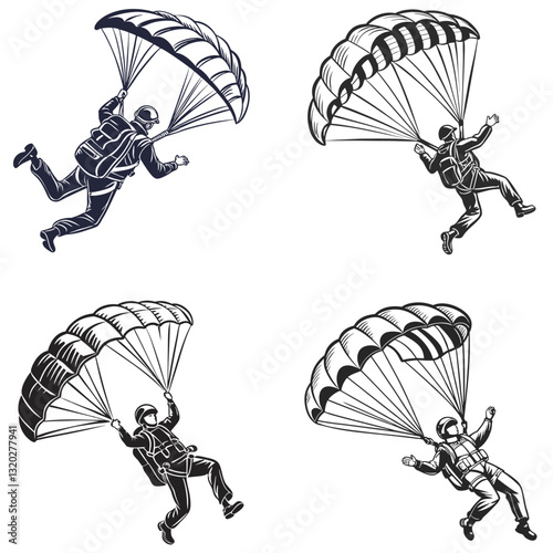Skydiving Shadows The Art of Freefall and Parachute Descent
