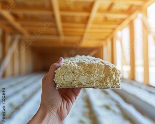 Homeowners improving energy efficiency by insulating their homes, Home Energy Efficiency Improvements, Green and costeffective photo