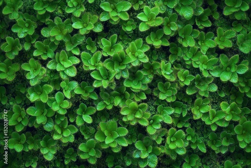 Mossy Green Texture Fresh Nature Surface with Patterns Growth Flora Detail for Background and Wallpaper