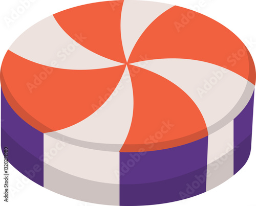 Spooky Candy Halloween with Cartoon Design. Vector Illustration.