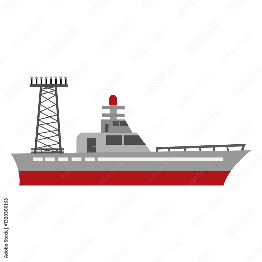 Obraz premium cargo ship isolated on white