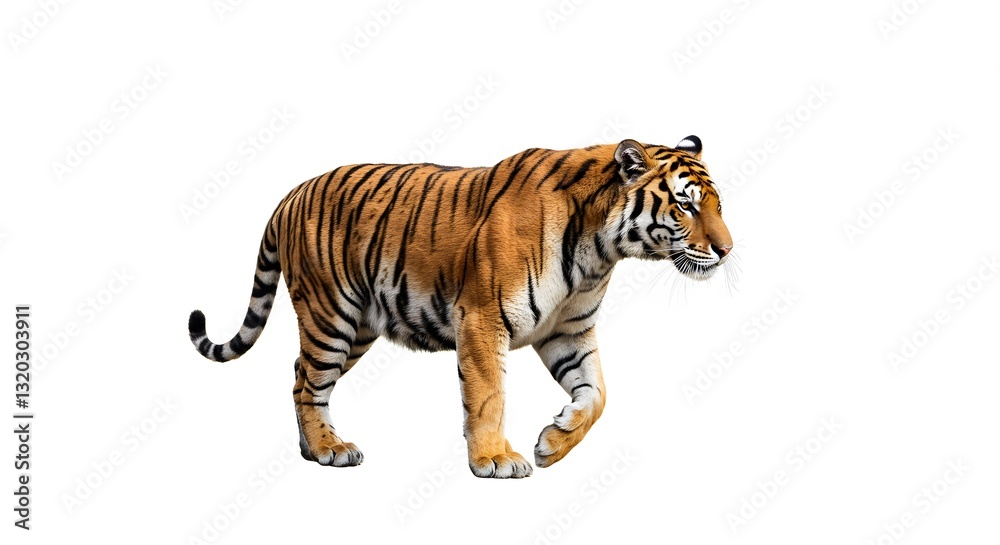 Obraz premium tiger on white background