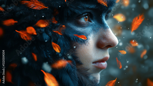 A Beautiful Lady with a Masked Look