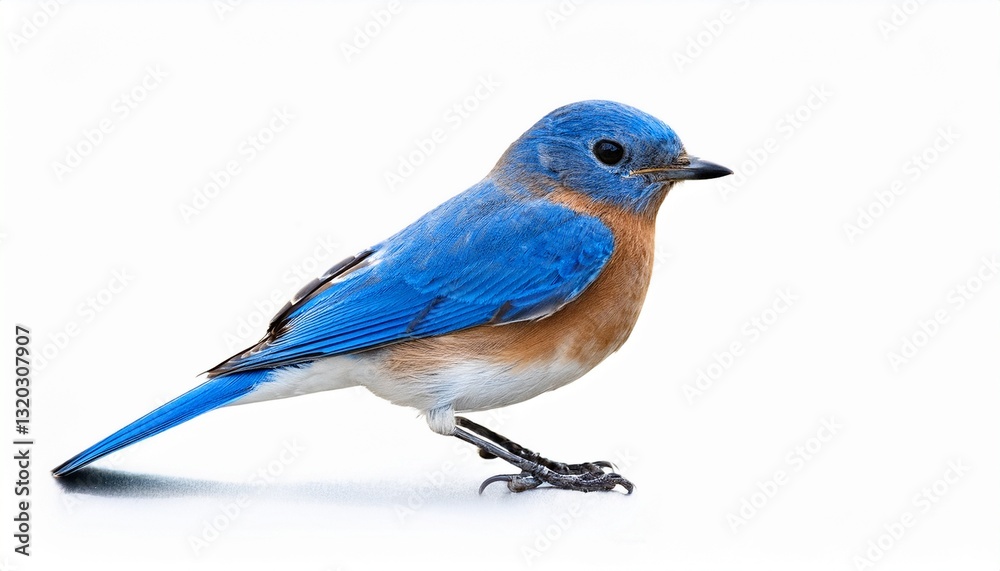 eastern bluebird isolated on white background ai generated illustration eastern bluebird isolated on white background ai generated illustration
