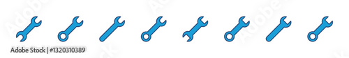 Wrench icon set. repair icon vector. tools icon vector