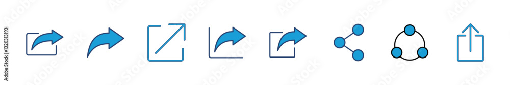 Share icon set. Sharing vector icon Share icon set. Sharing vector icon