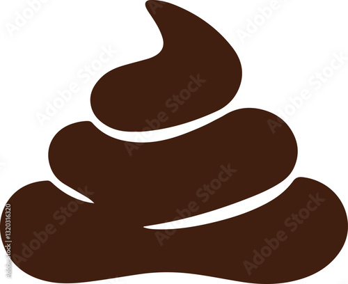 Simple Vector Illustration of a Pile of Poop