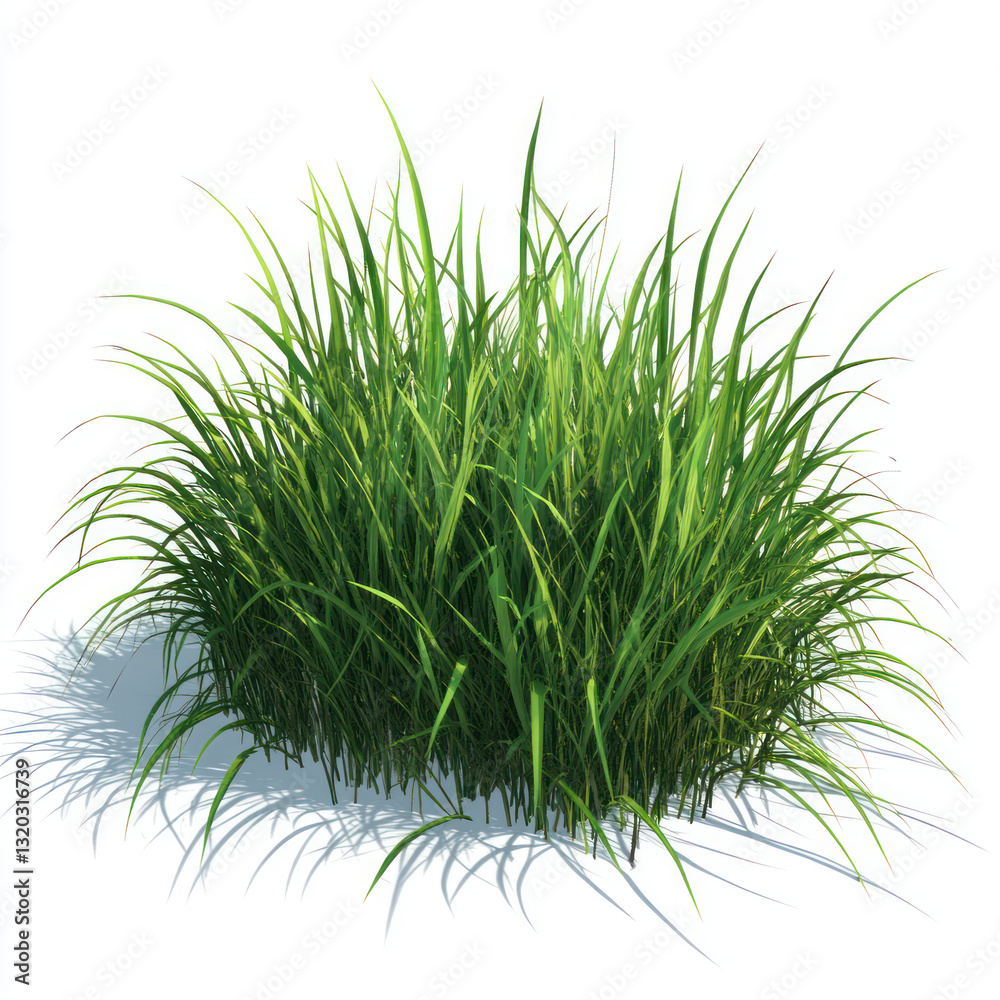 Obraz premium grass on white background