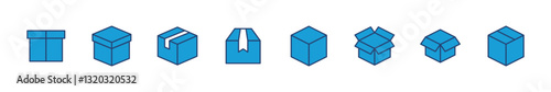 Box icon set. box vector icon, package, parcel
