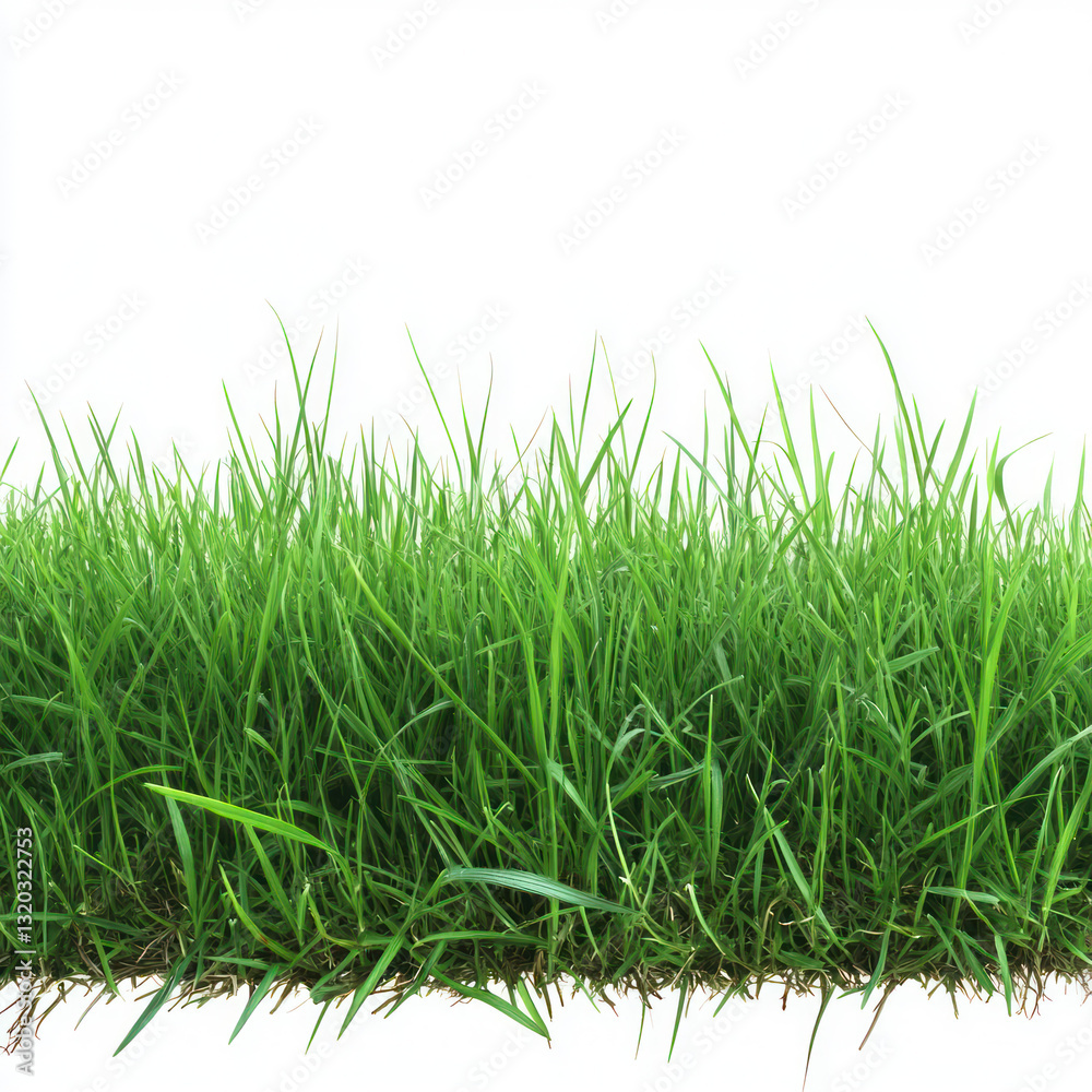 Fototapeta premium green grass isolated on white
