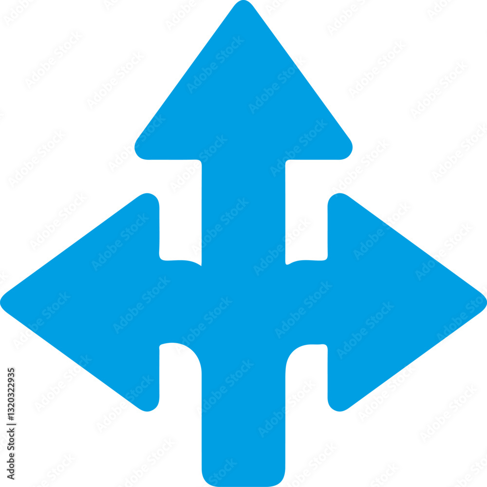 Direction arrow on the road Direction arrow on the road