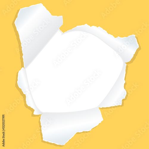 穴の空いた紙、背景フレーム、壁紙、画用紙、正方形サイズ