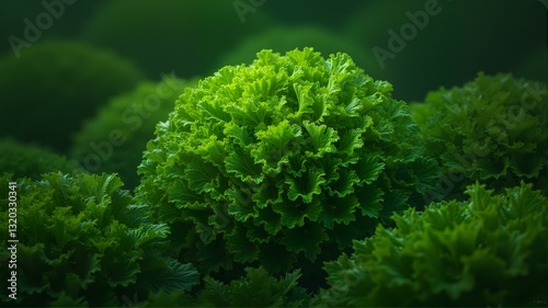 A lush green plant with leafy leaves. photo