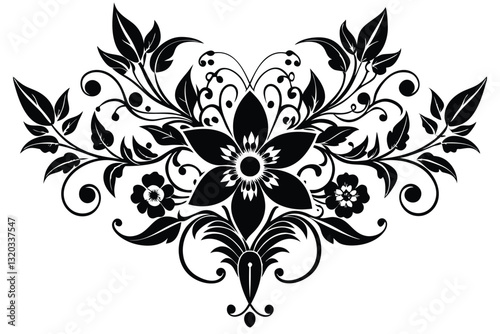floral ornament vector