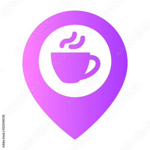 coffee shop Gradient icon