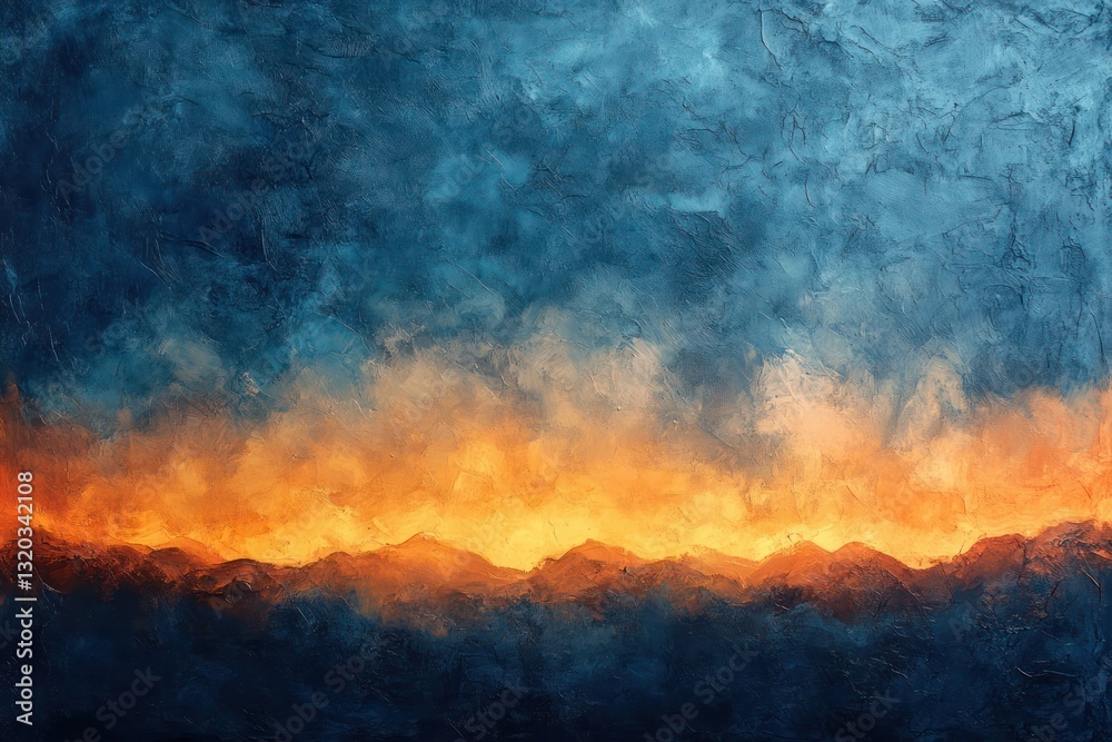 Gradient Sky at Dawn with Blue and Orange Hues for Nature and Landscape Background Gradient Sky at Dawn with Blue and Orange Hues for Nature and Landscape Background